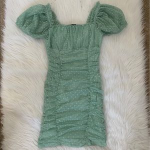 Mint green dress